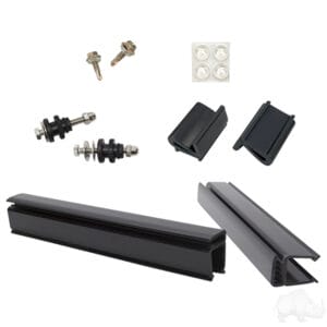 Windshield, 1/4" Impact Modified Clear 2 Piece, Club Car Tempo, Onward, Precedent - Image 2