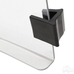 Windshield, Impact Modified Clear 2 Piece, E-Z-Go Express Cowl w/ Standard Top & 3/4" Strut - Image 2