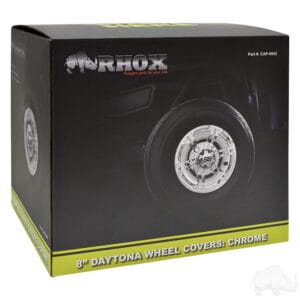 Wheel Cover, SET OF 4, 8" Daytona Chrome - Image 2