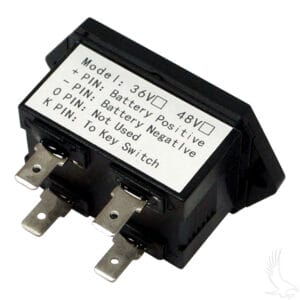 Charge Golf Cart Meter, 48V with Tabs – Easy-Mount Battery Gauge - Image 2