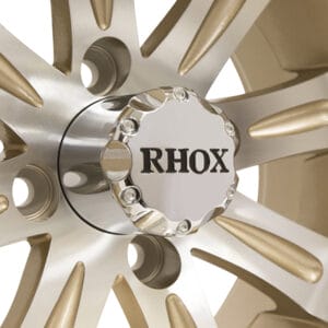 RHOX Vegas, Machined w/Pearl w/ Center Cap, 12x7 ET-25 - Image 2