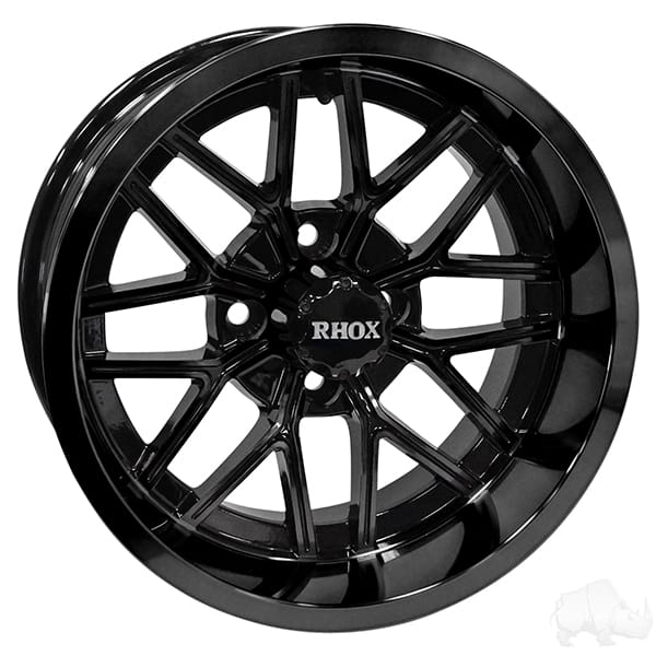 RHOX RX281Gloss Black 14×7 ET-25 – Golf Cart Rims RHOX RX281Gloss Black 14×7 ET-25 – Golf Cart Rims