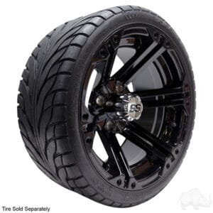 RHOX RX354 Gloss Black w/ Chrome Center Cap, 14x7 ET-25 - Image 14