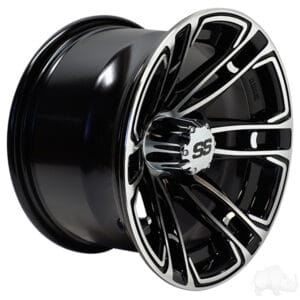 RHOX RX396, Machined Gloss Black, 12x7 ET-25 - Image 2