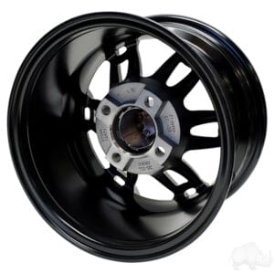 RHOX RX396, Machined Gloss Black, 12x7 ET-25 - Image 4