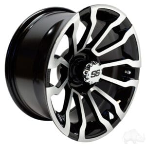 RHOX RX402, Machined Gloss Black, 14x7 ET-25 - Image 3