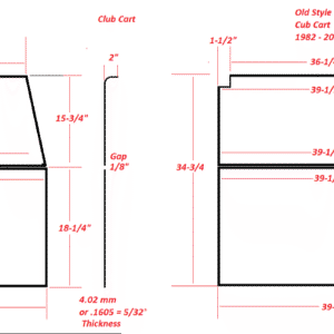MOAB DOT Approved Windshield Clear Foldable for Club Car DS (2000.5-up) - Image 3