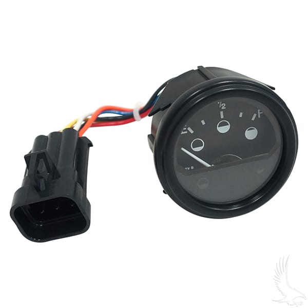 Golf Cart Charge Meter 48V Round – E-Z-Go RXV 08+