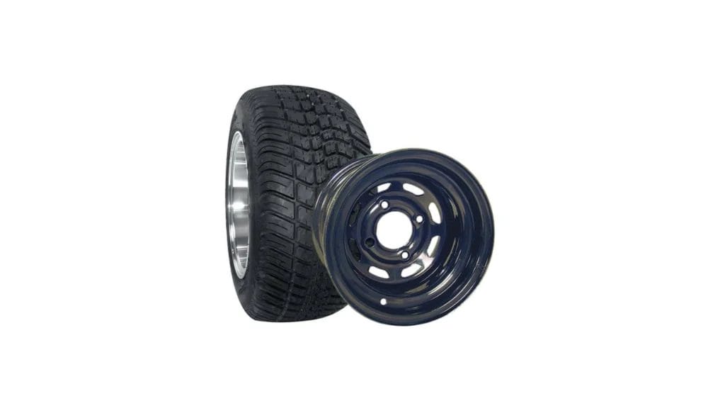 10 Inch Golf Cart Wheels and Tires Combo