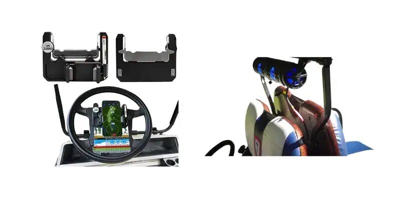 Golf Cart phone holders speakers