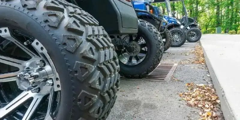 glof cart Tires and condition